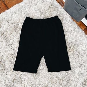 NWOT Black biker shorts